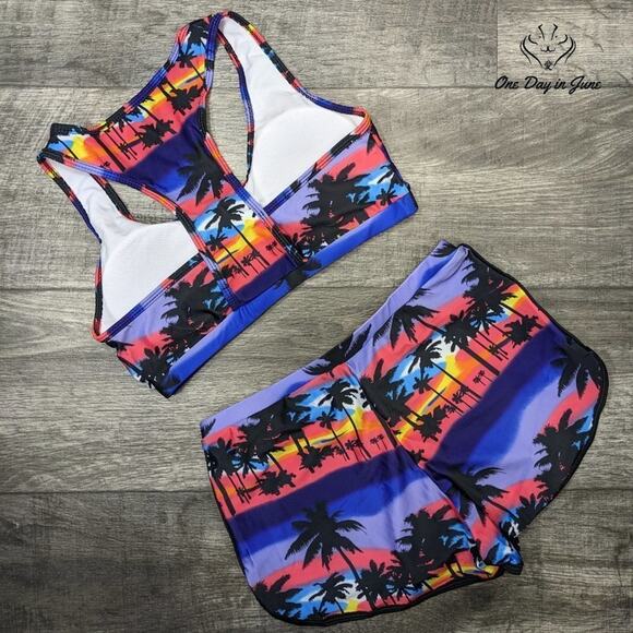 Jaycosin Crop Top Halter Bikini Swimsuit Size S - Picture 4 of 4